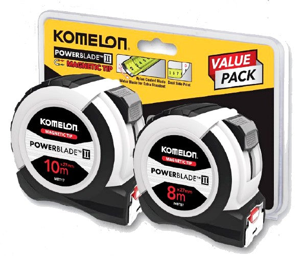 Komelon Powerblade 8m & 10m Twin Pack