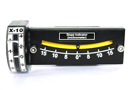 GSR Dual Axis 15-0-15°/ 4°-0-4° Slope Indicator